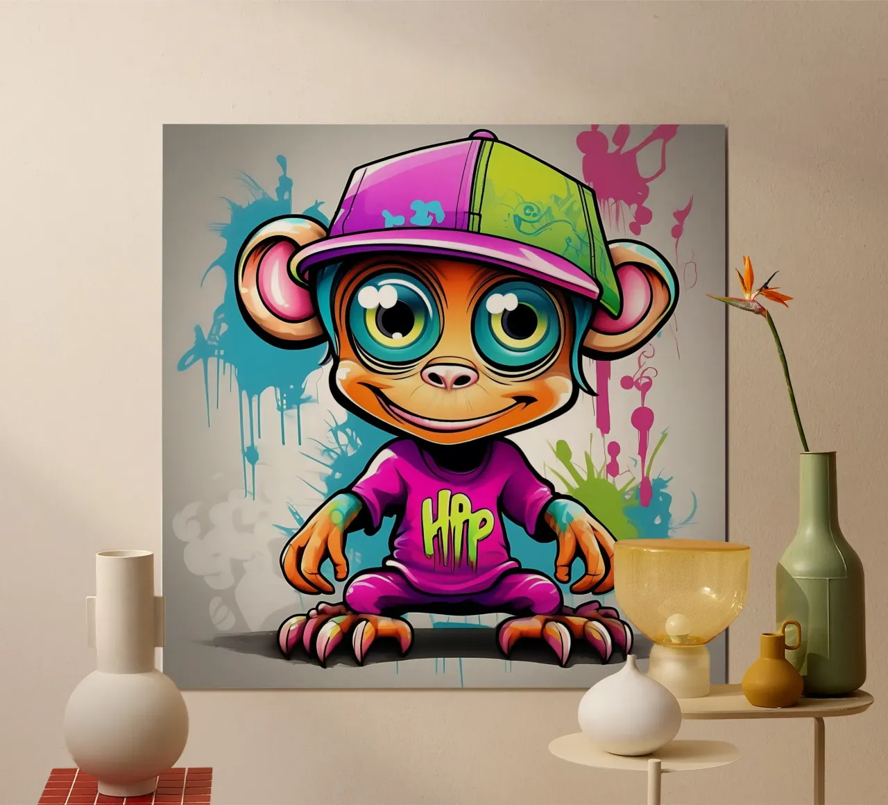 Stile_scimmia_K_1 poster da Tierisch bunt by LK