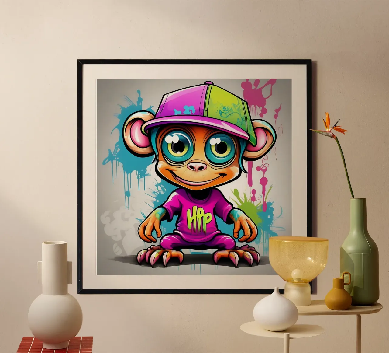 Stile_scimmia_K_1 poster da Tierisch bunt by LK