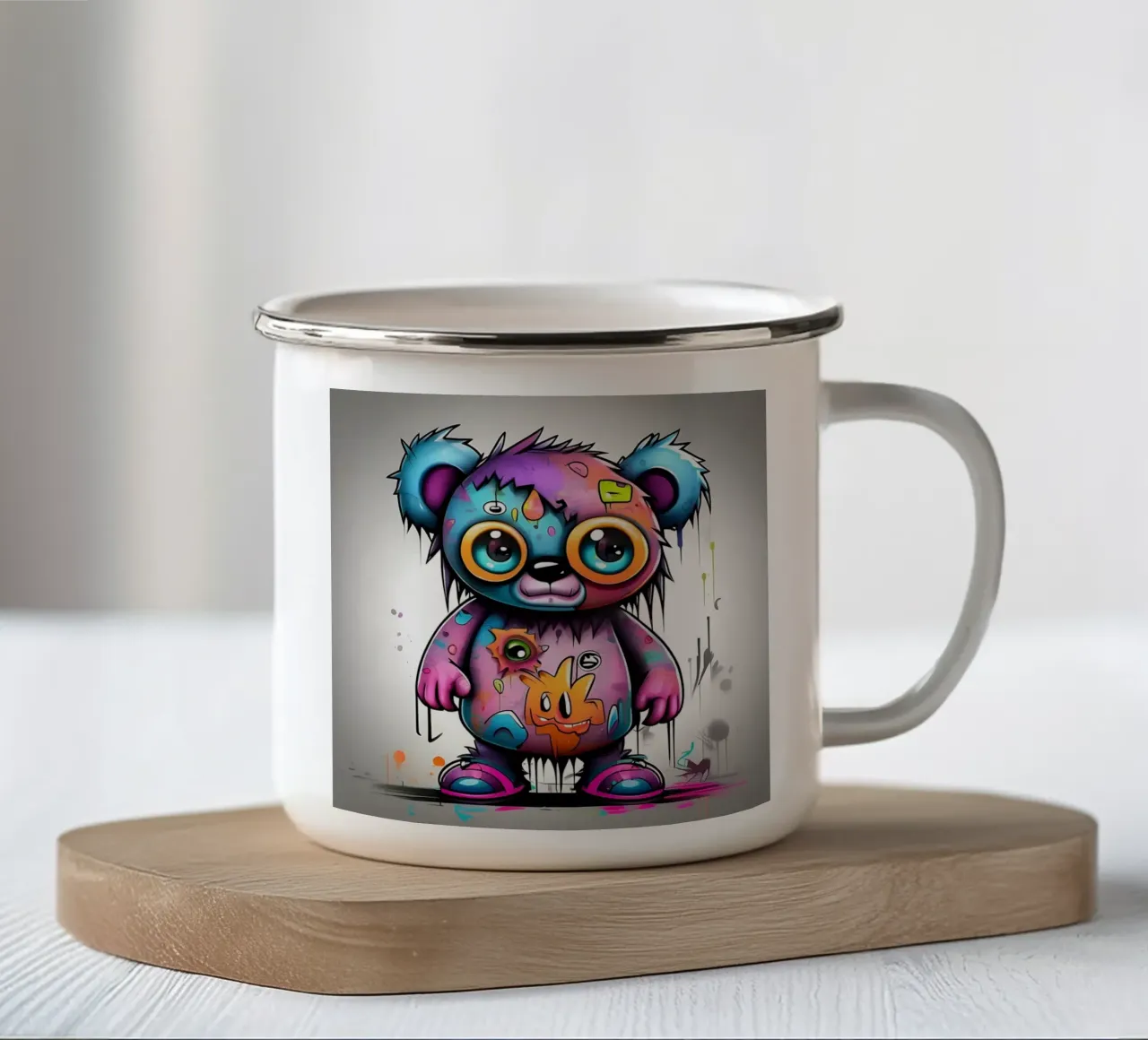 Orso_Stile_K_1 tazza in smalto da Tierisch bunt by LK