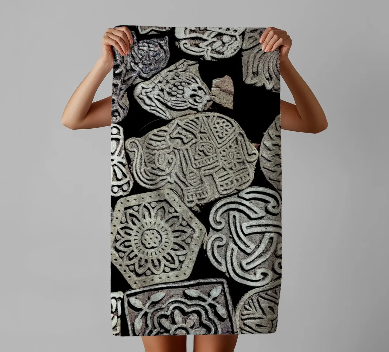 Elephant towel by Victoria Frost