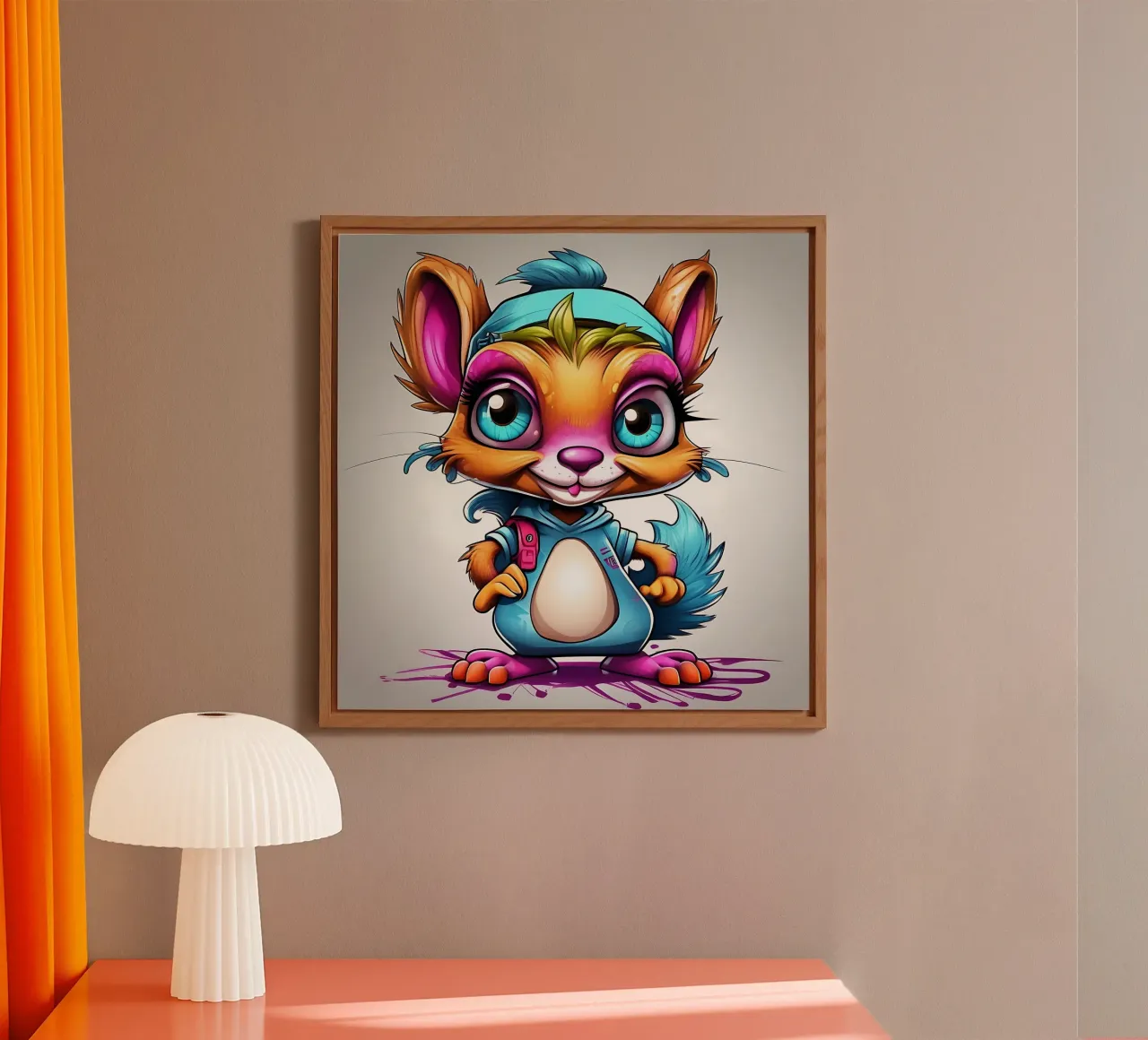 Squirrel_Style_K_1 alu-dibond by Tierisch bunt by LK