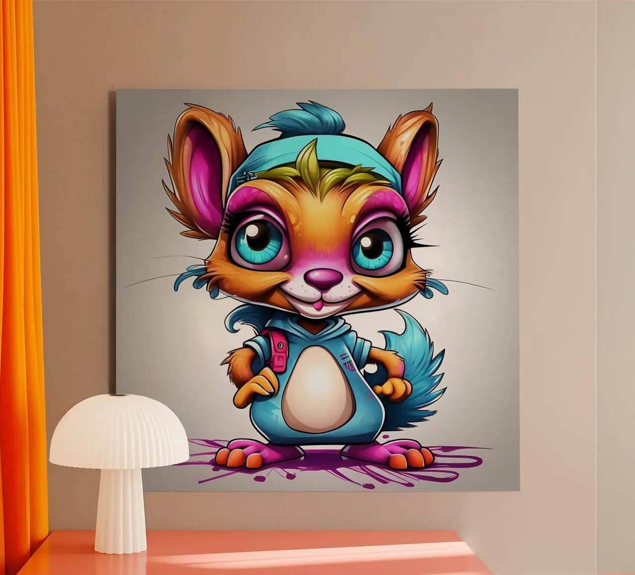 Squirrel_Style_K_1 alu-dibond by Tierisch bunt by LK