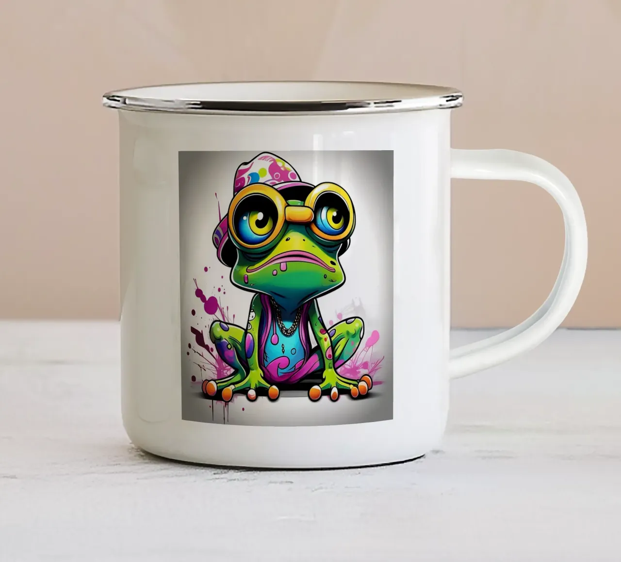 Stile_Rana_K_1 tazza in smalto da Tierisch bunt by LK