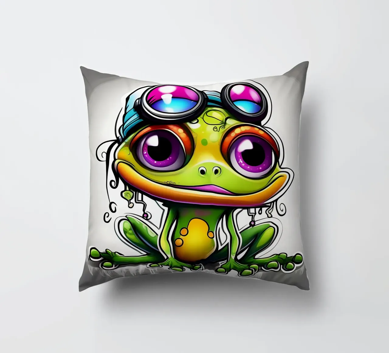 Stile_Rana_K_2 cuscino da Tierisch bunt by LK