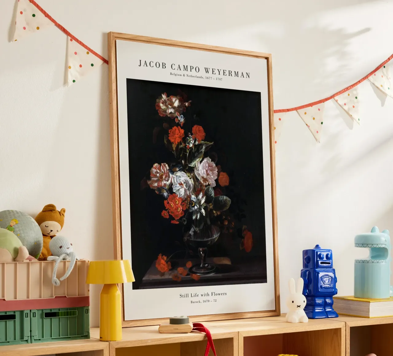 Jacob Campo Weyermann - Natura morta con fiori plexiglass da Old Masters