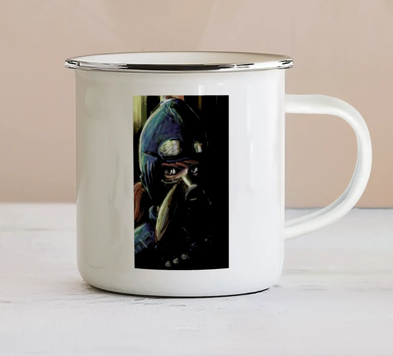 Nausicaa of the Valley of the Wind tazza in smalto da Barrett Biggers