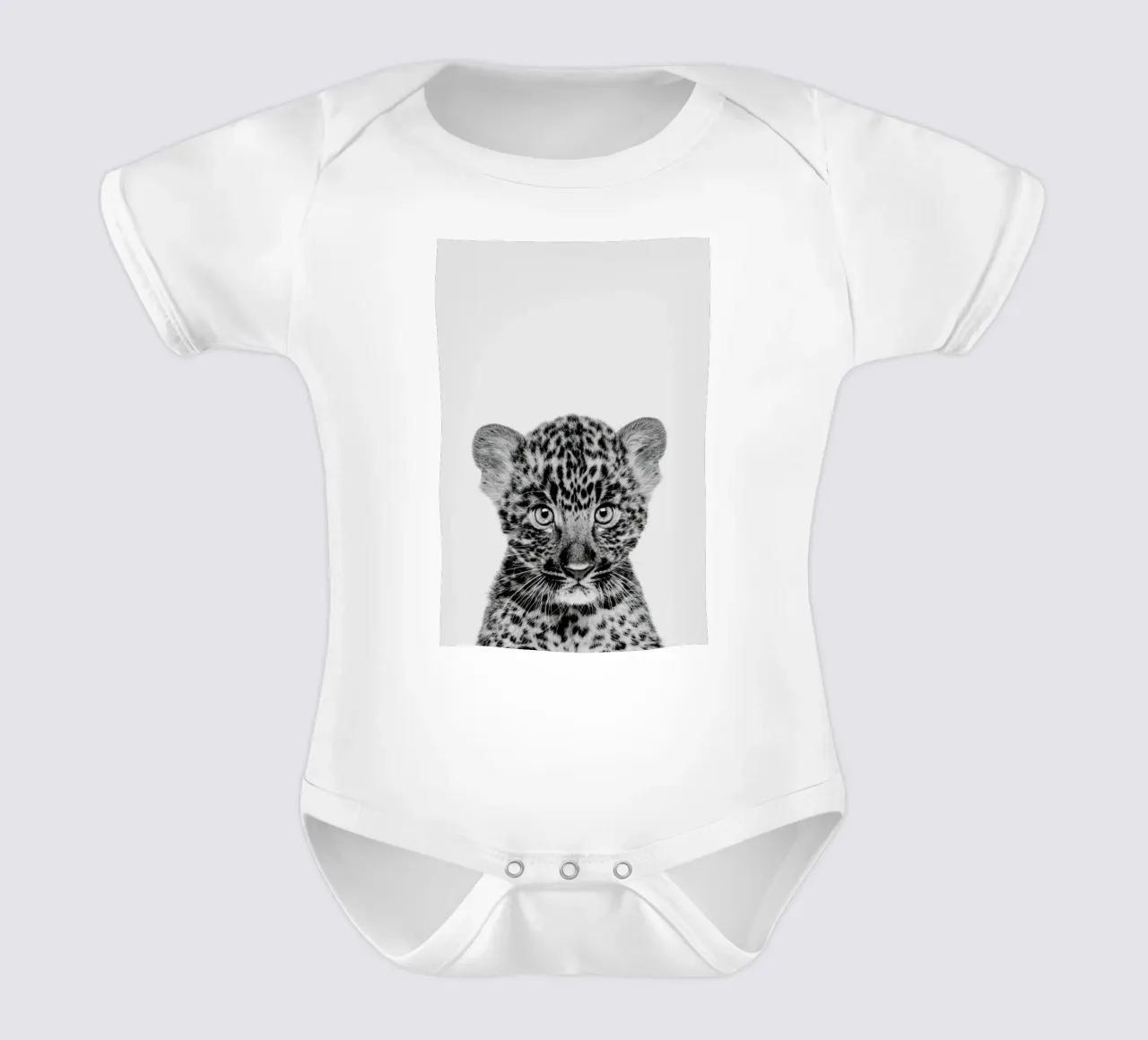 Leopard Classic body neonato maniche corte da Paws & Claws