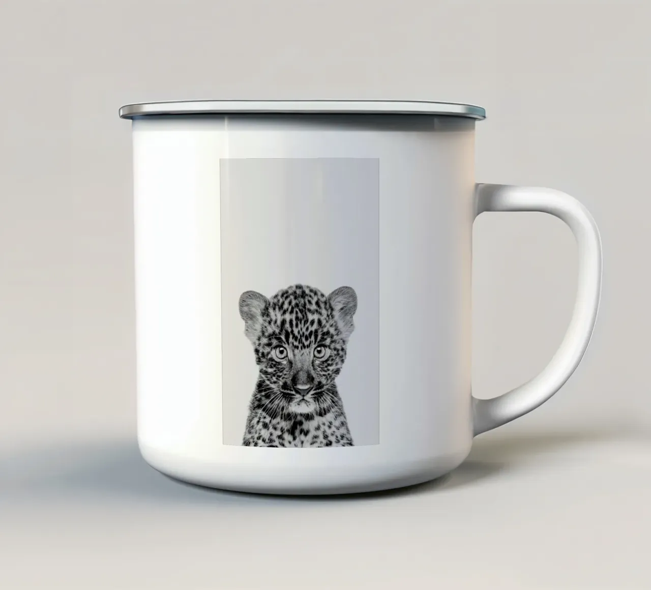 Leopard Classic tazza in smalto da Paws & Claws