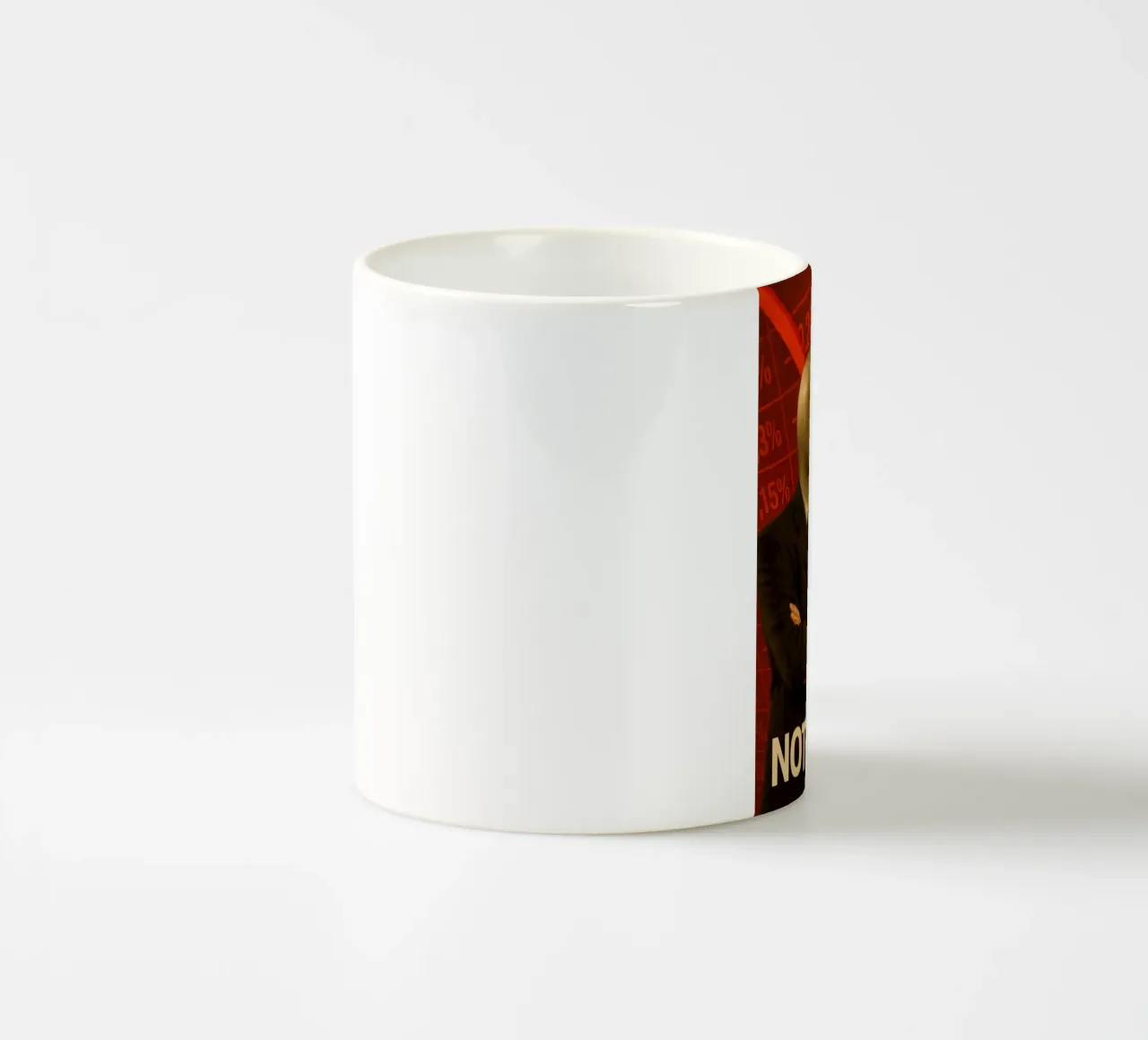 Poster del meme dell'uomo di Stonks Fail - Crash, tuffi e dolore tazza in ceramica da Lootprint