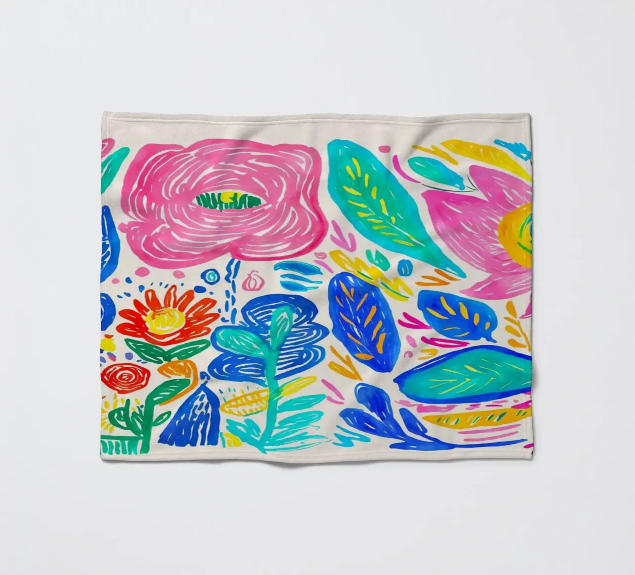 Fiori di fiori selvatici in grassetto coperta in pile da Andrea Haase Modern Home
