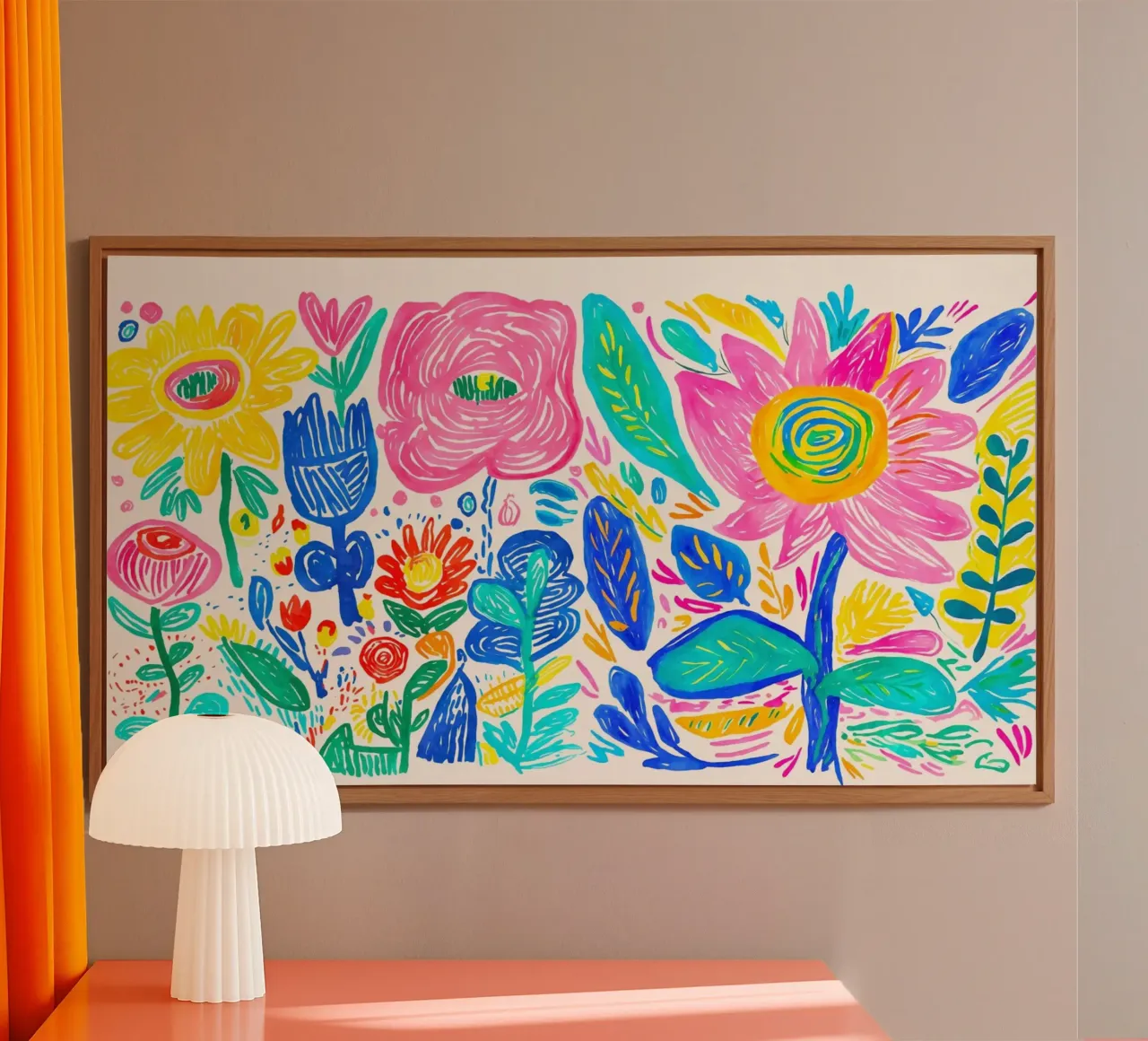 Fiori di fiori selvatici in grassetto alluminio dibond da Andrea Haase Modern Home