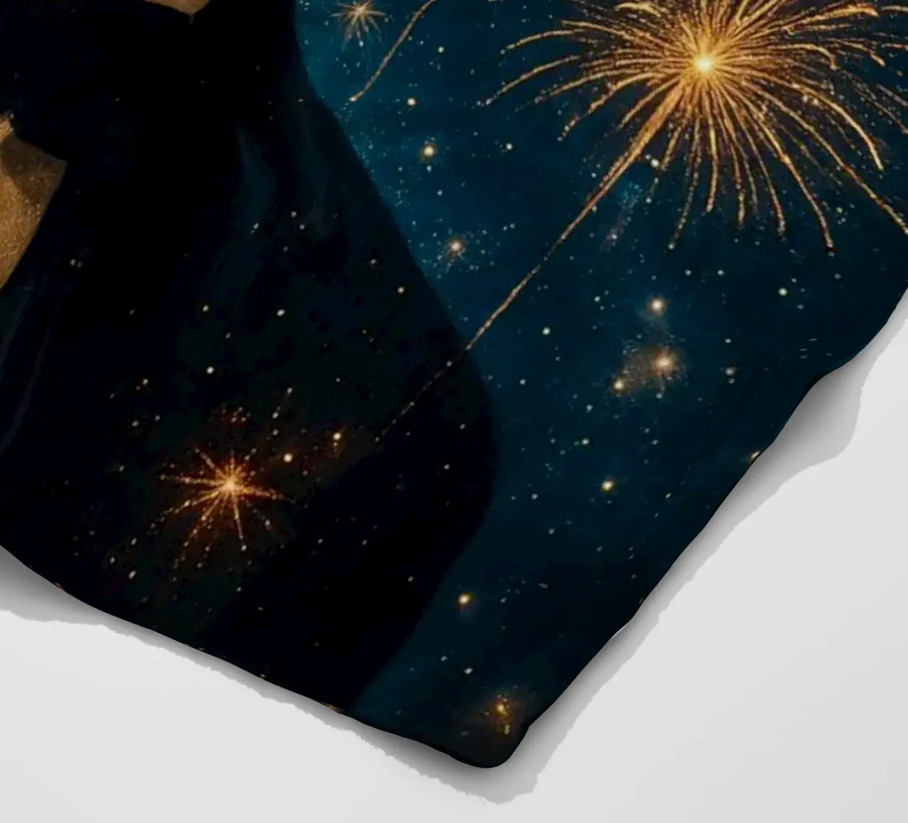 Leonardo DiCaprio Cheers - Grande Gatsby Meme Party Poster coperta in pile da Lootprint