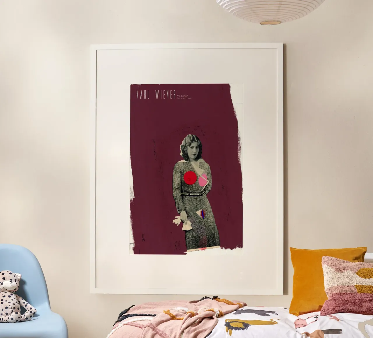 Karl Wiener - Ragazza poster con telaio in plastica da Old Masters
