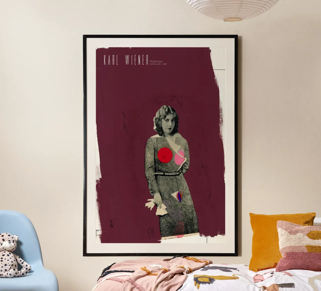 Karl Wiener - Ragazza poster con telaio in plastica da Old Masters