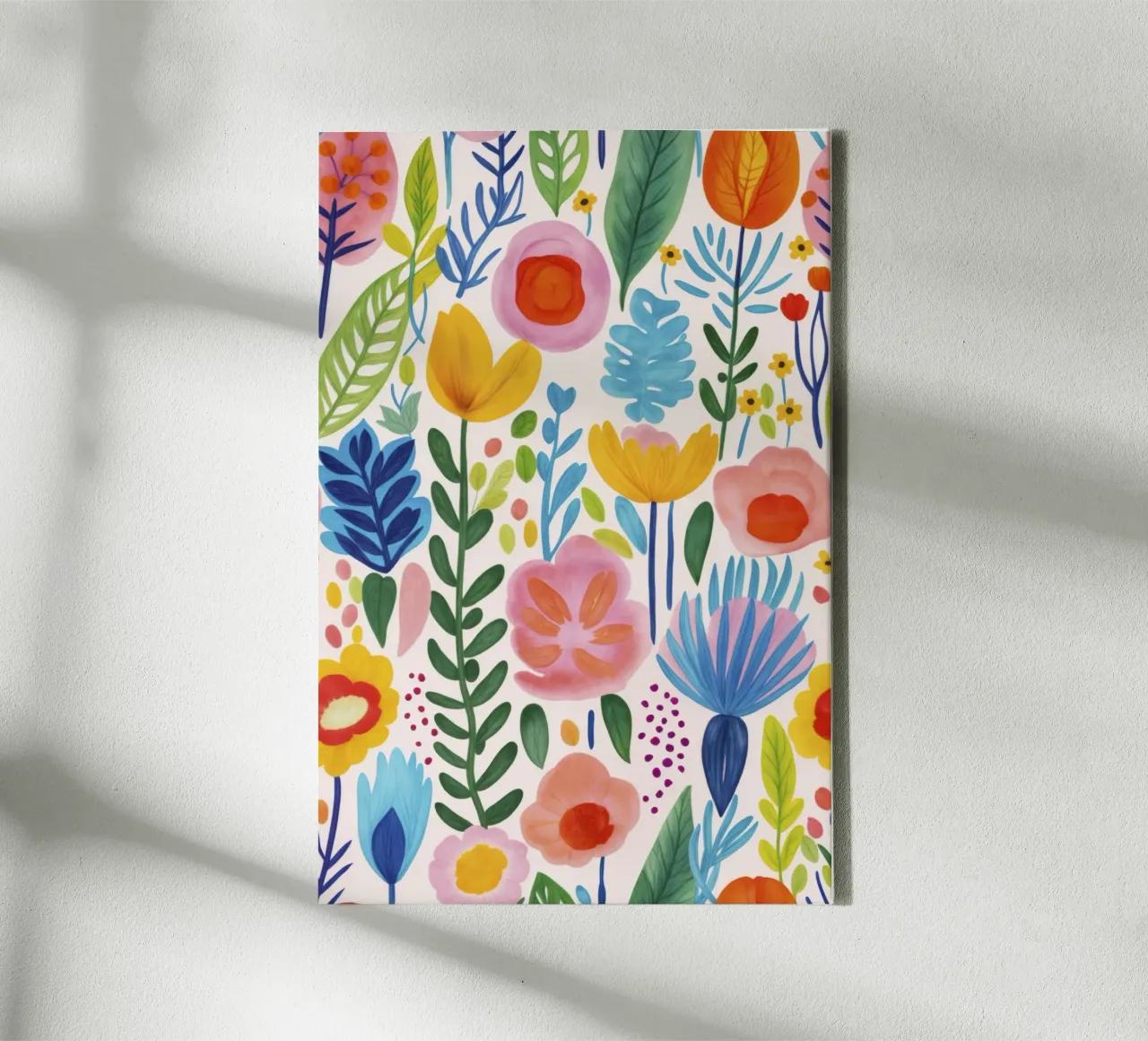 Un estroso prato di fiori selvatici tela con Cornice a cassetta da Andrea Haase Modern Home