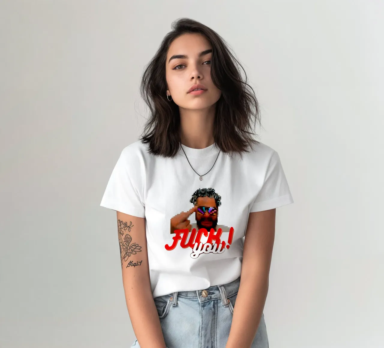 Some Madman sez "F* You!" t-shirt da Crypto_Jungle