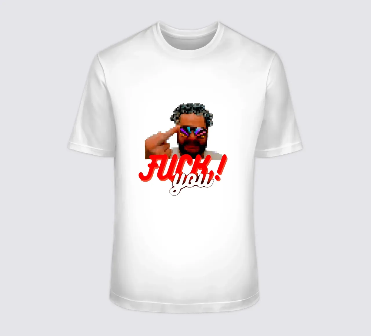 Some Madman sez "F* You!" t-shirt da Crypto_Jungle