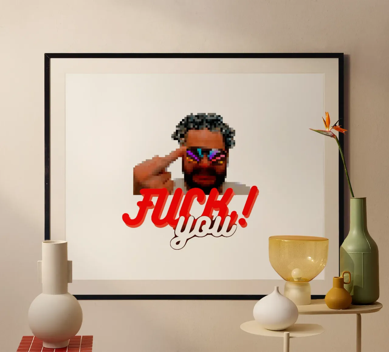 Some Madman sez "F* You!" carta hahnemühle da Crypto_Jungle