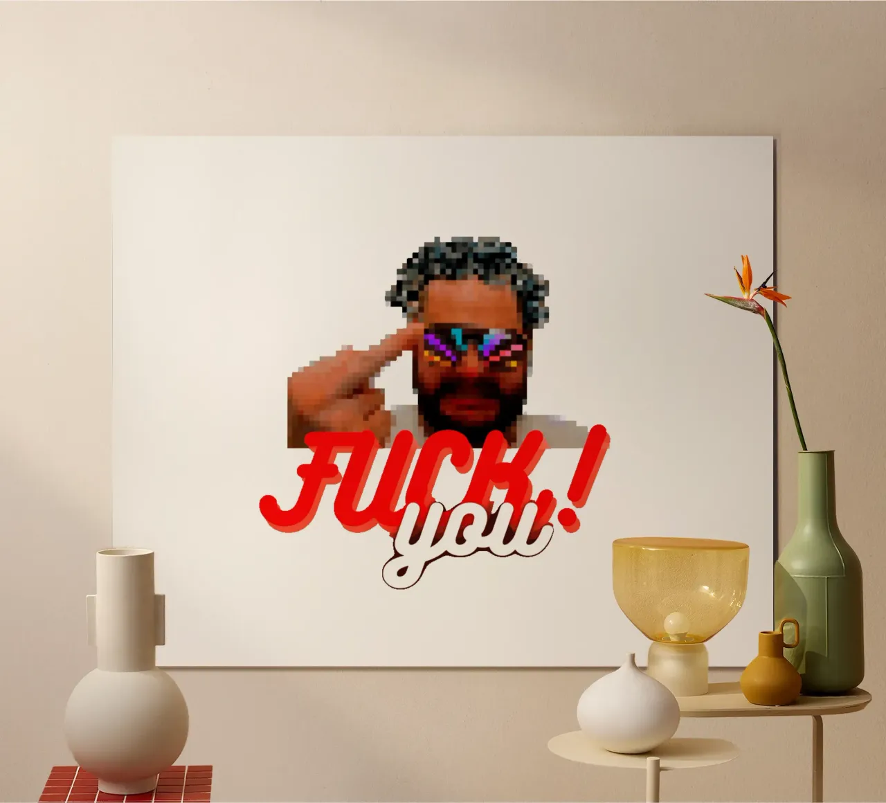 Some Madman sez "F* You!" carta hahnemühle da Crypto_Jungle