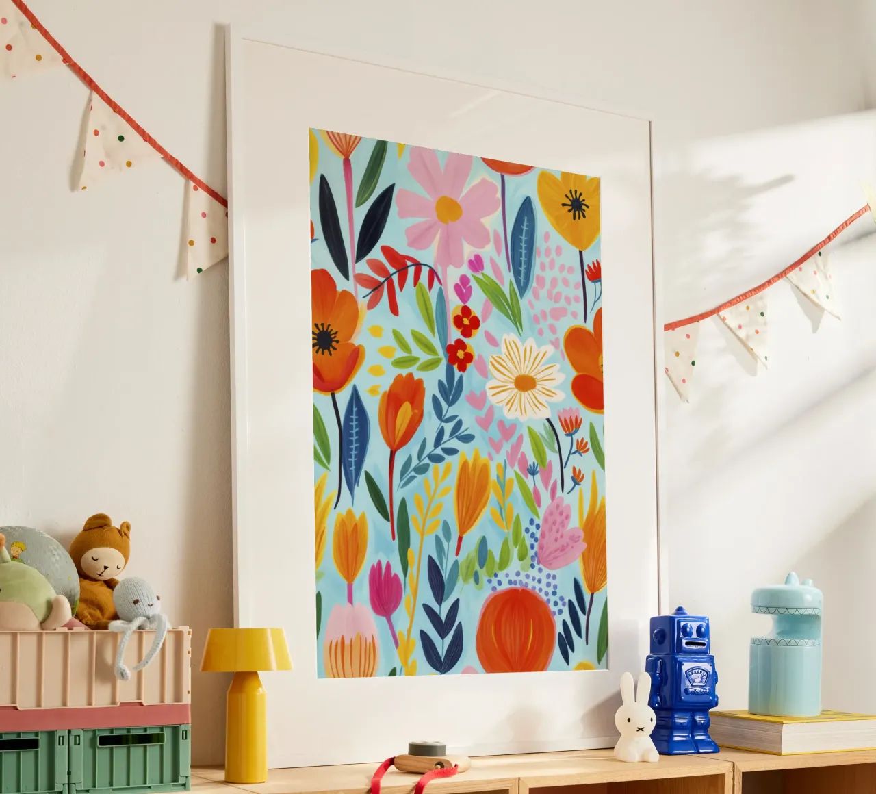 Stravaganti erbacce estive poster con telaio in legno da Andrea Haase Modern Home