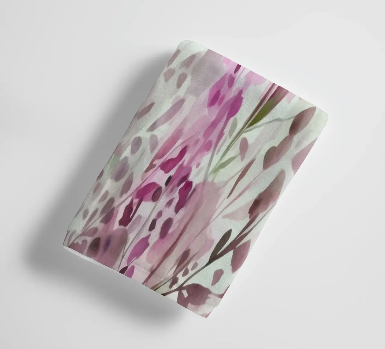 Acquerello fiori selvatici estate prato rosa verde asciugamano da bagno da Andrea Haase Floral Passion