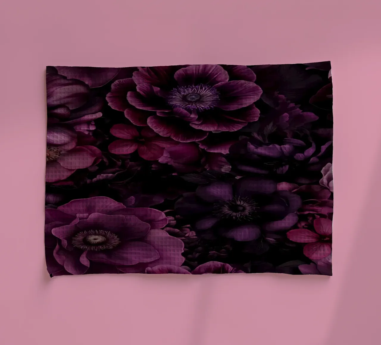Bloemen Symfonie Mauve Roze theedoek van Andrea Haase Floral Passion