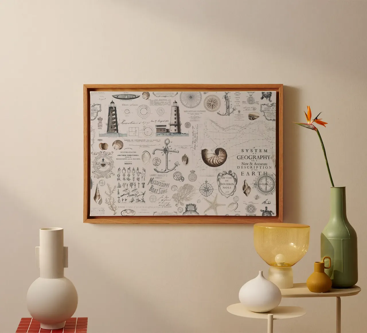 Seven Seas Nostalgic Journey canvas by Andrea Haase Vintage World