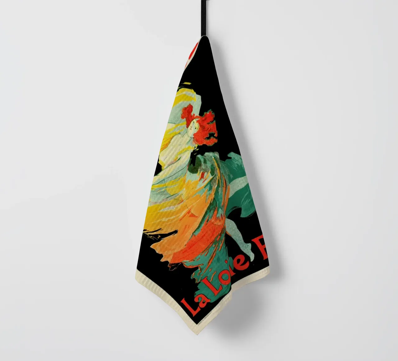 Chéret - Folies-Bergère, La Loïe Fuller tea towel by ARTOTHEK