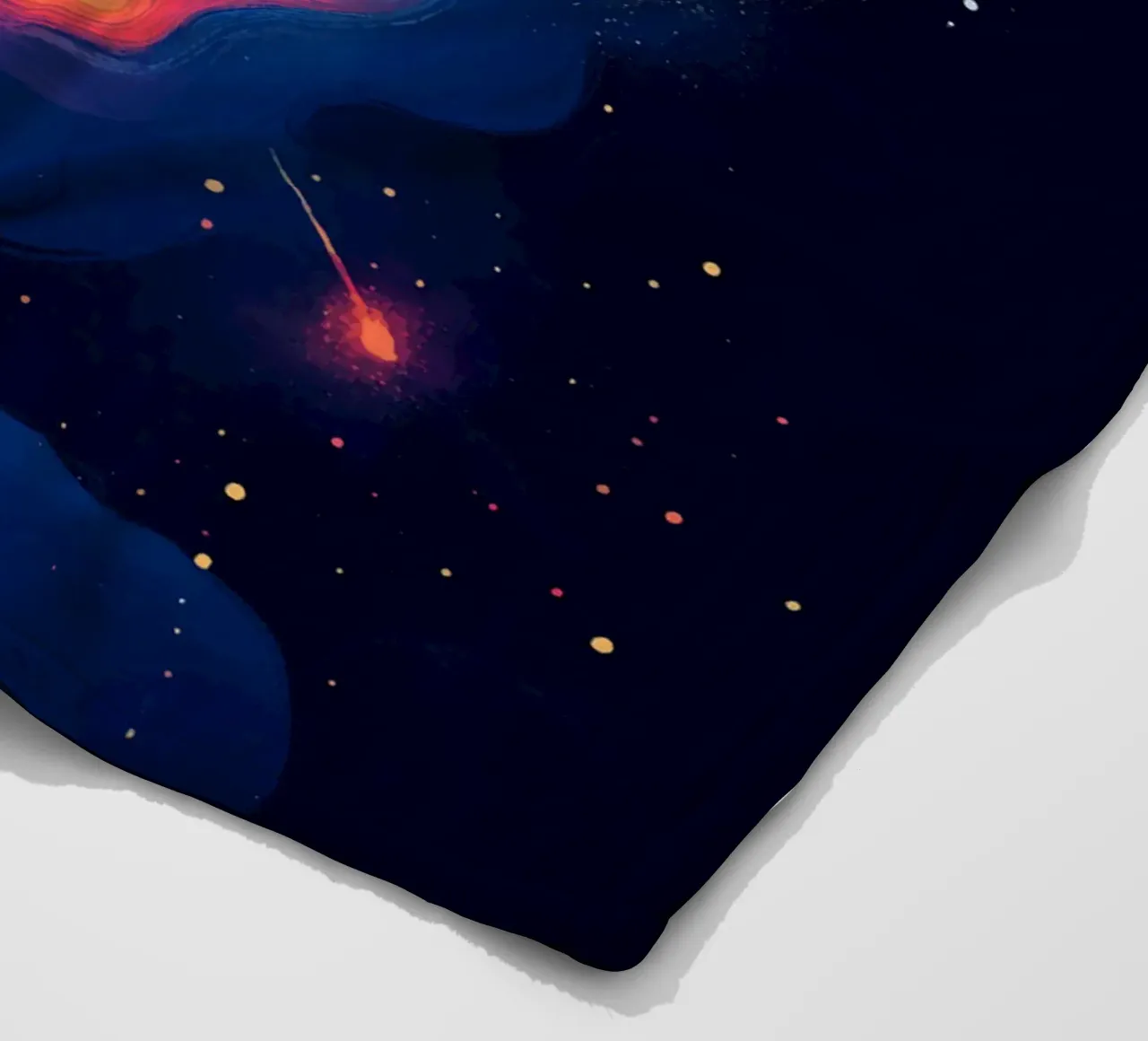 Sogni cosmici in una nebbia di colori coperta in pile da pixelbull - medieval art and more