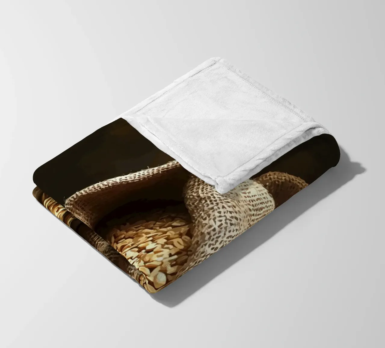 Sacco di grano con pagnotte di pane coperta in pile da pixelbull - medieval art and more