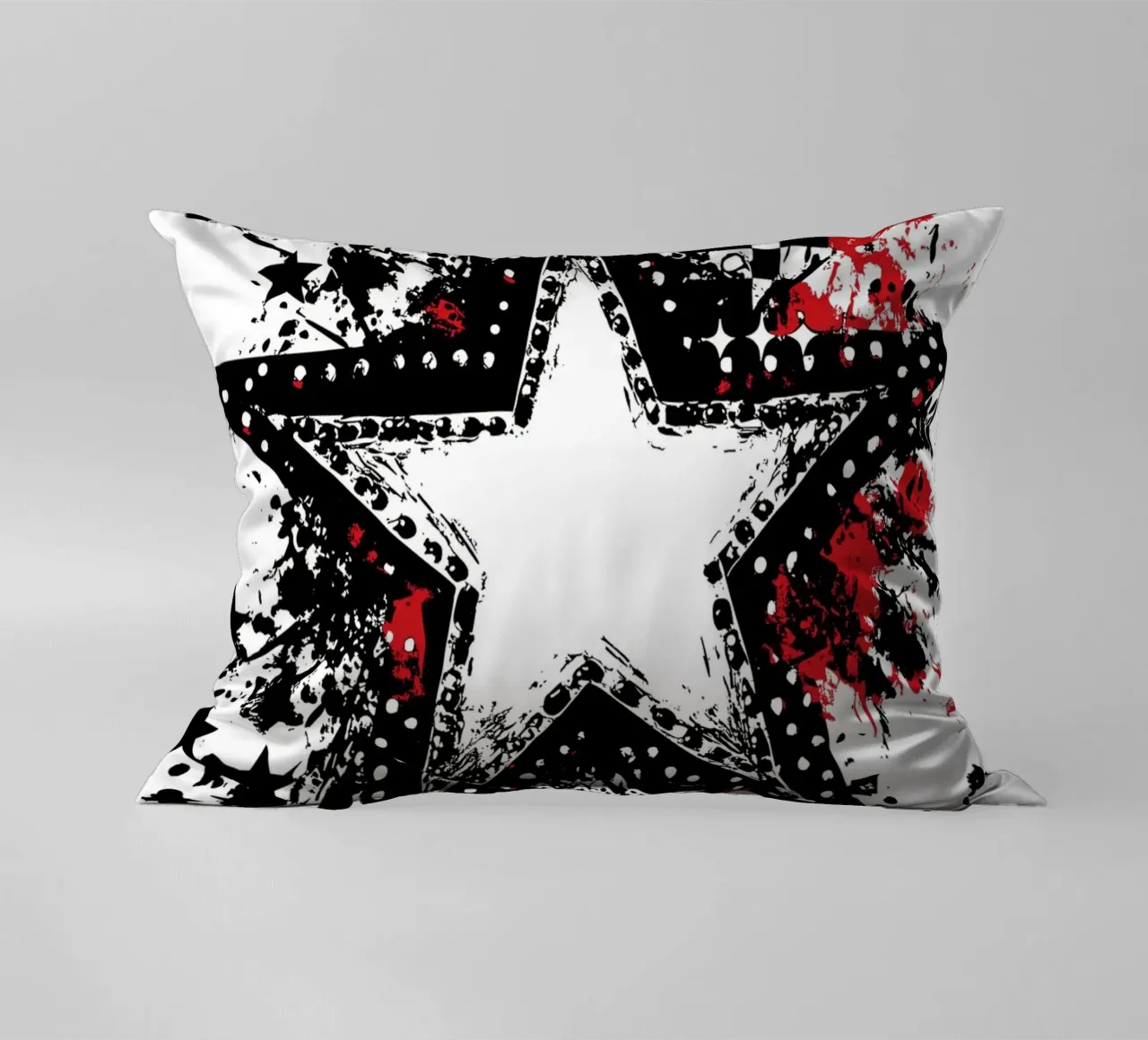 Stella punk con elementi graffiti cuscino da pixelbull - medieval art and more