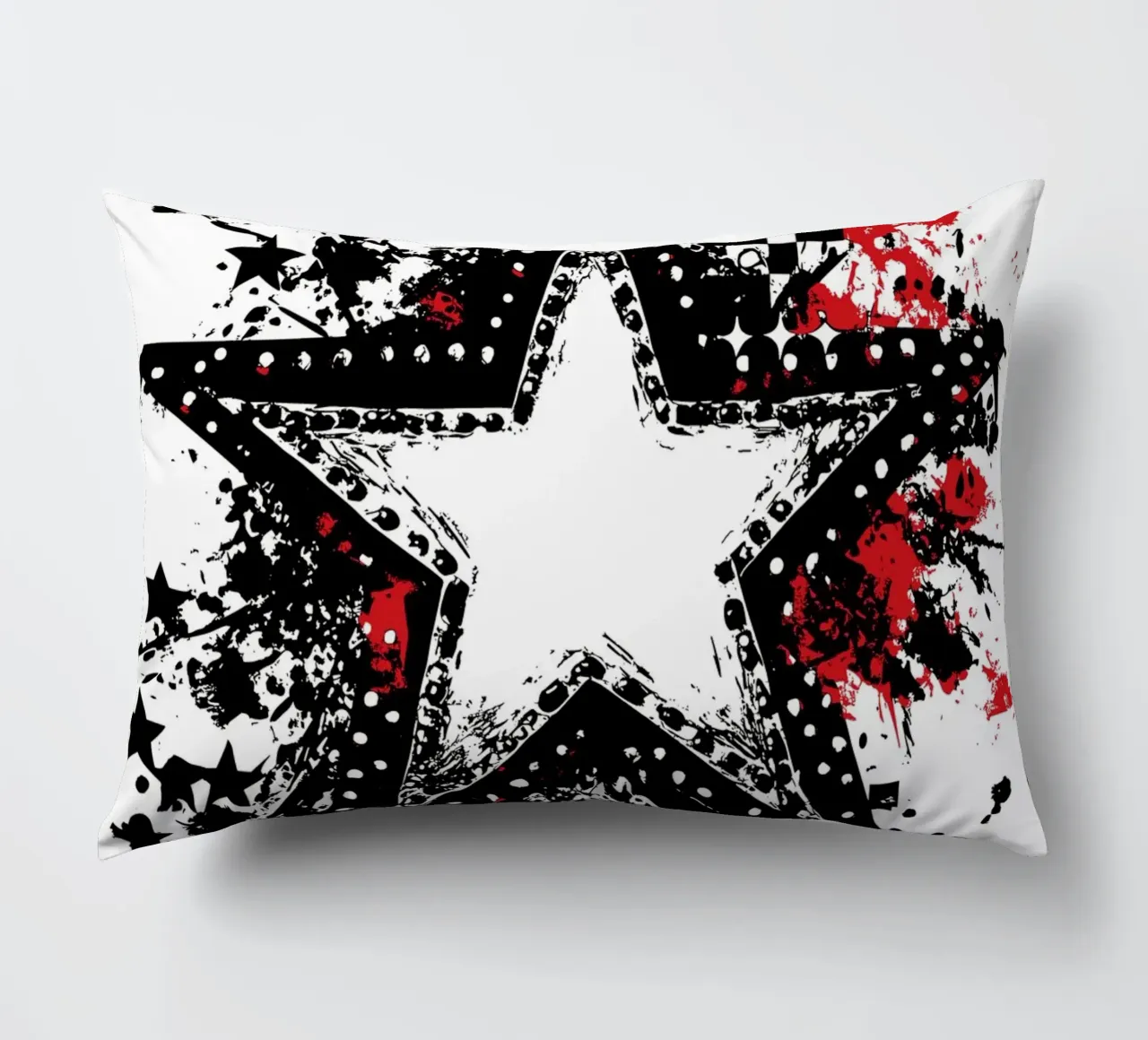 Stella punk con elementi graffiti cuscino da pixelbull - medieval art and more