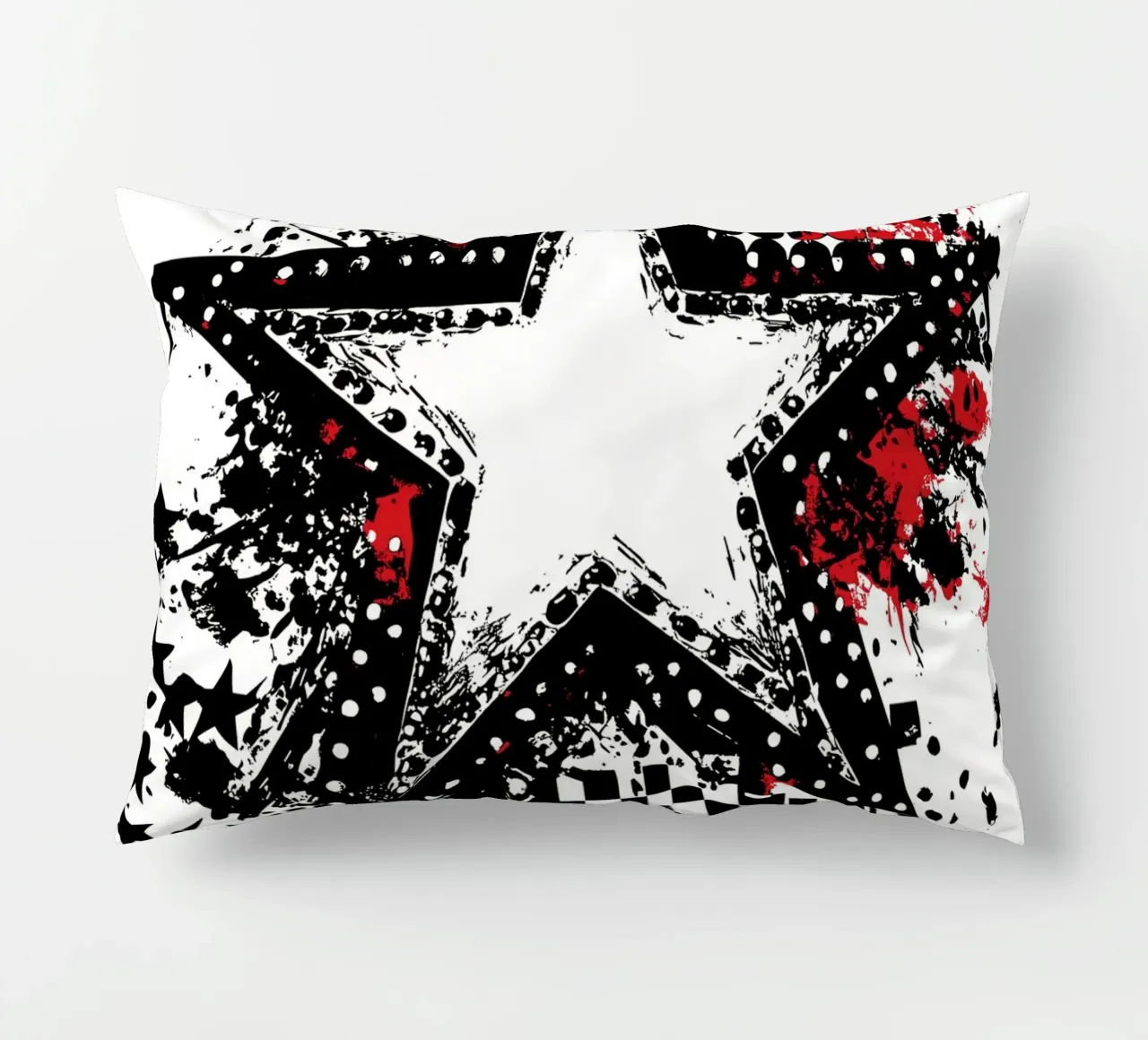 Stella punk con elementi graffiti cuscino da pixelbull - medieval art and more
