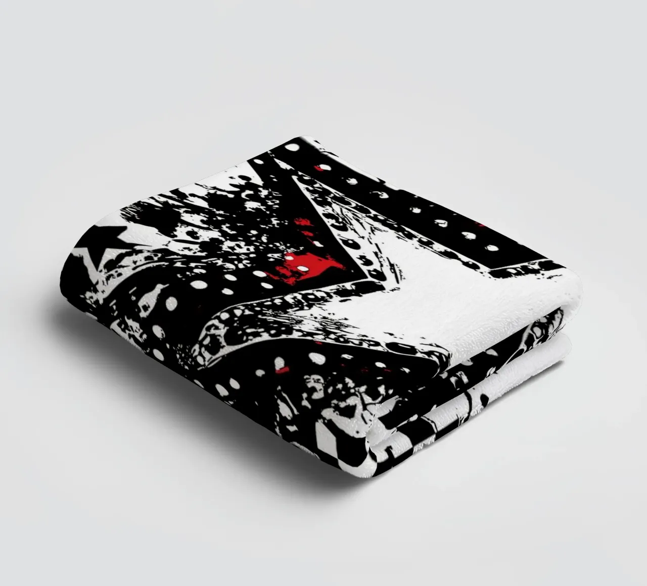 Stella punk con elementi graffiti asciugamano da bagno da pixelbull - medieval art and more