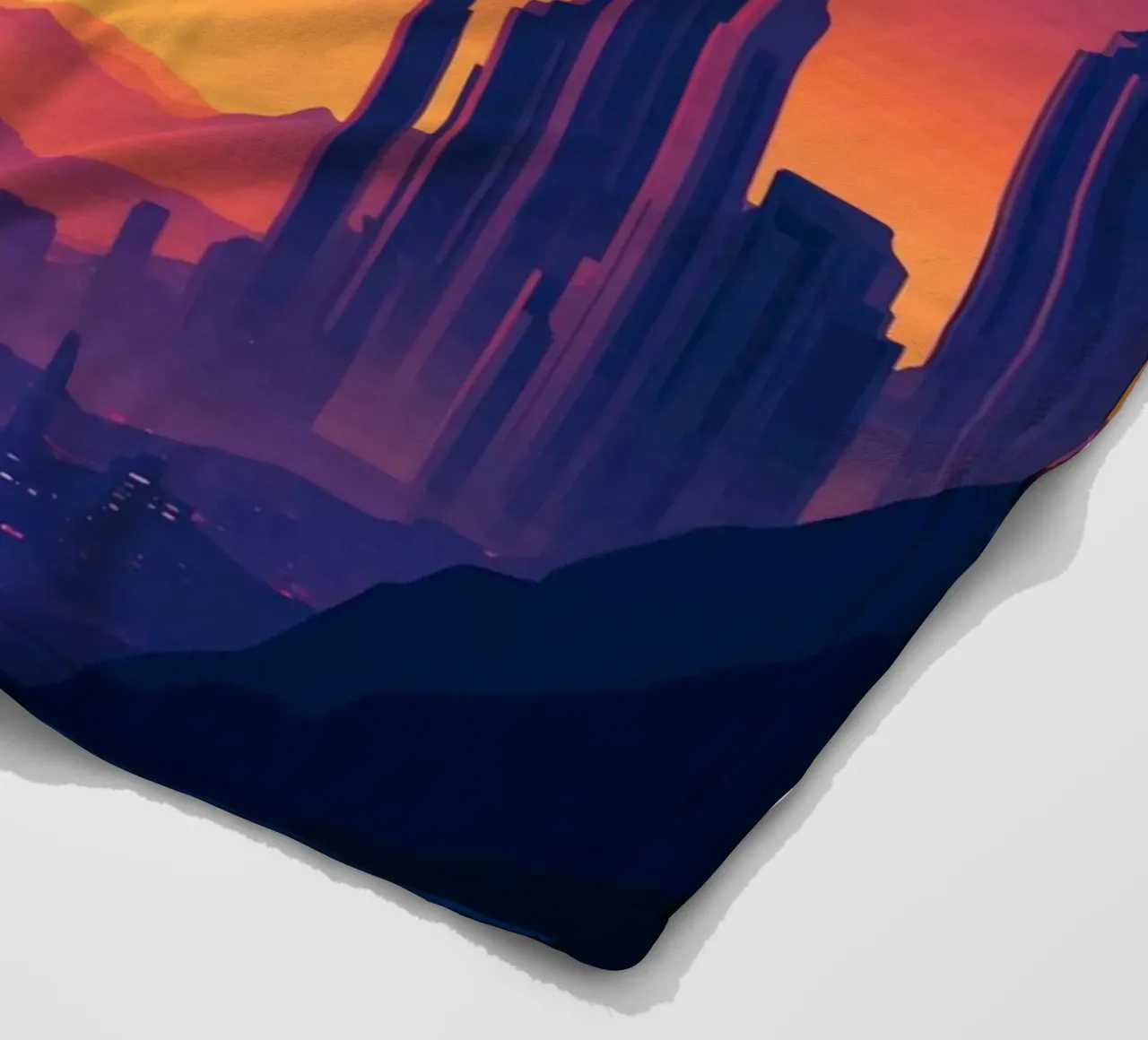 Tramonto di due pianeti coperta in pile da pixelbull - medieval art and more