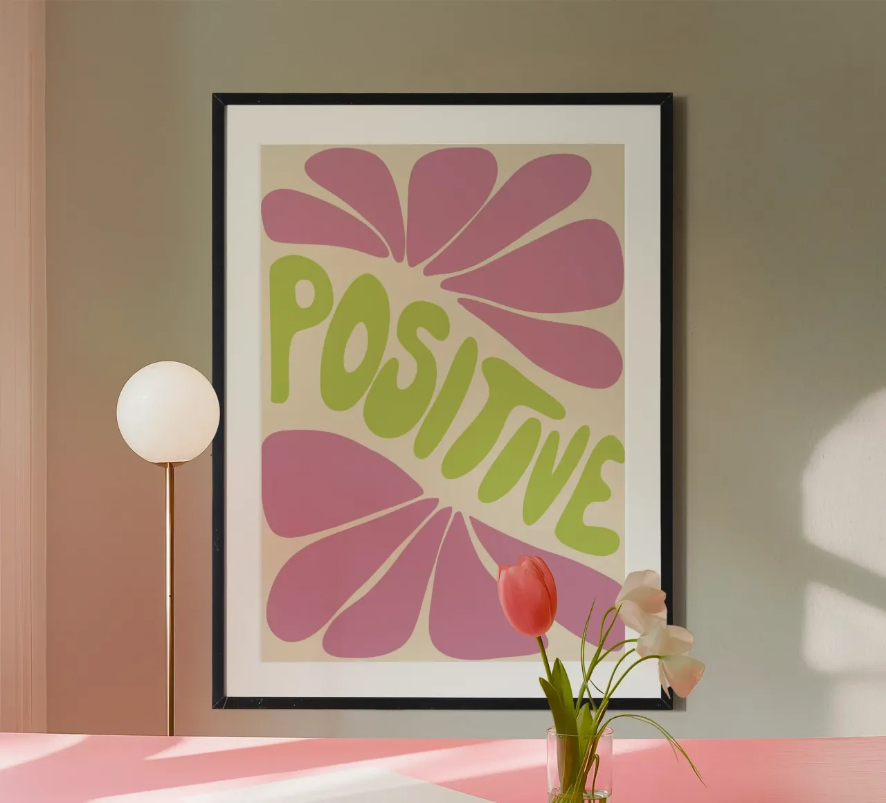 positive poster with plastic frame by STOLZE GRAFIK