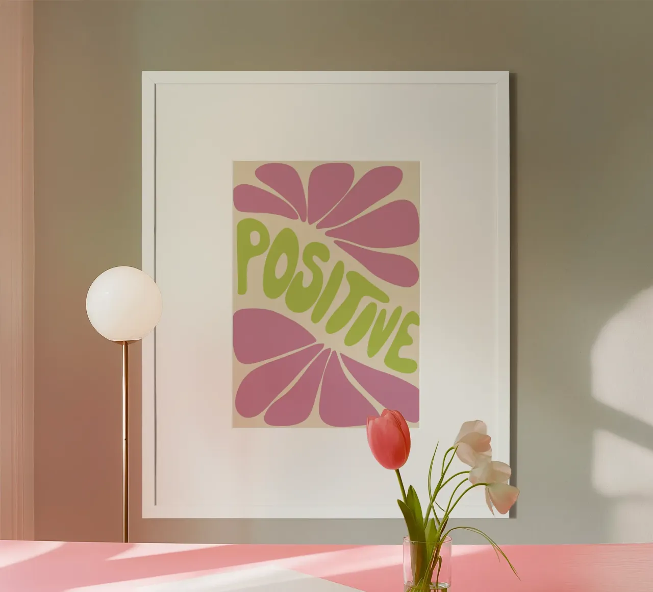 positive poster with plastic frame by STOLZE GRAFIK