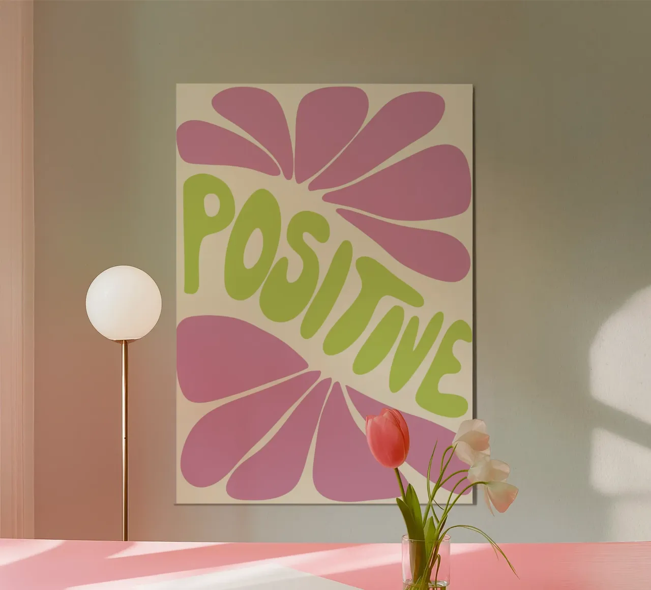 positive poster with plastic frame by STOLZE GRAFIK