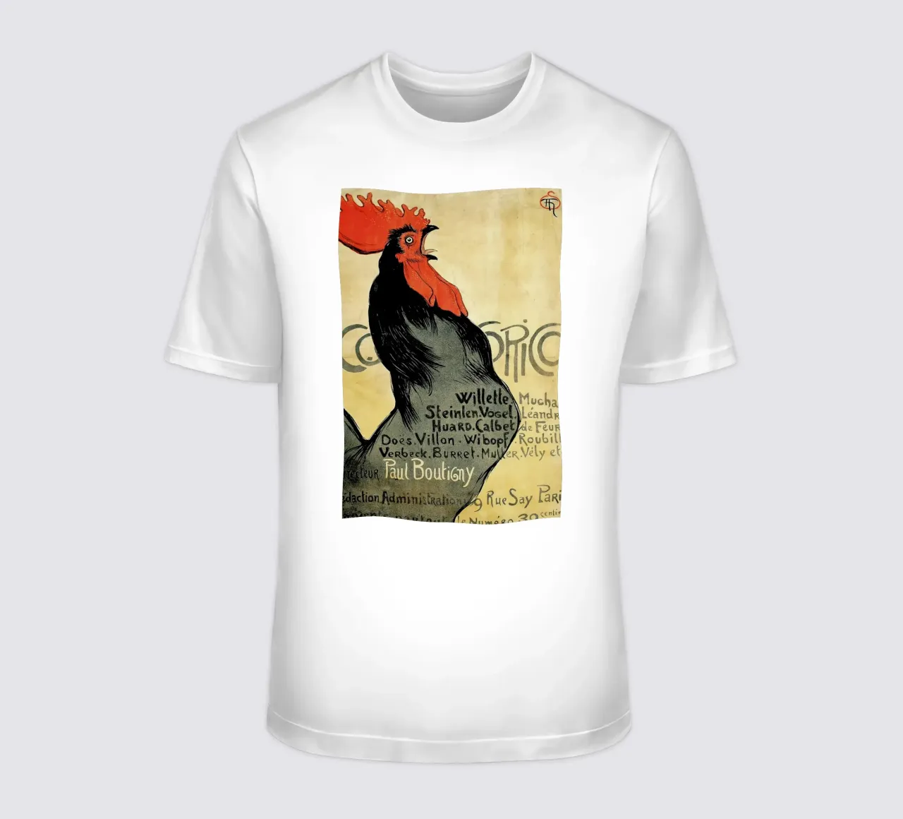 Théophile-Alexandre Steinlen - Cocorico t-shirt da ARTOTHEK