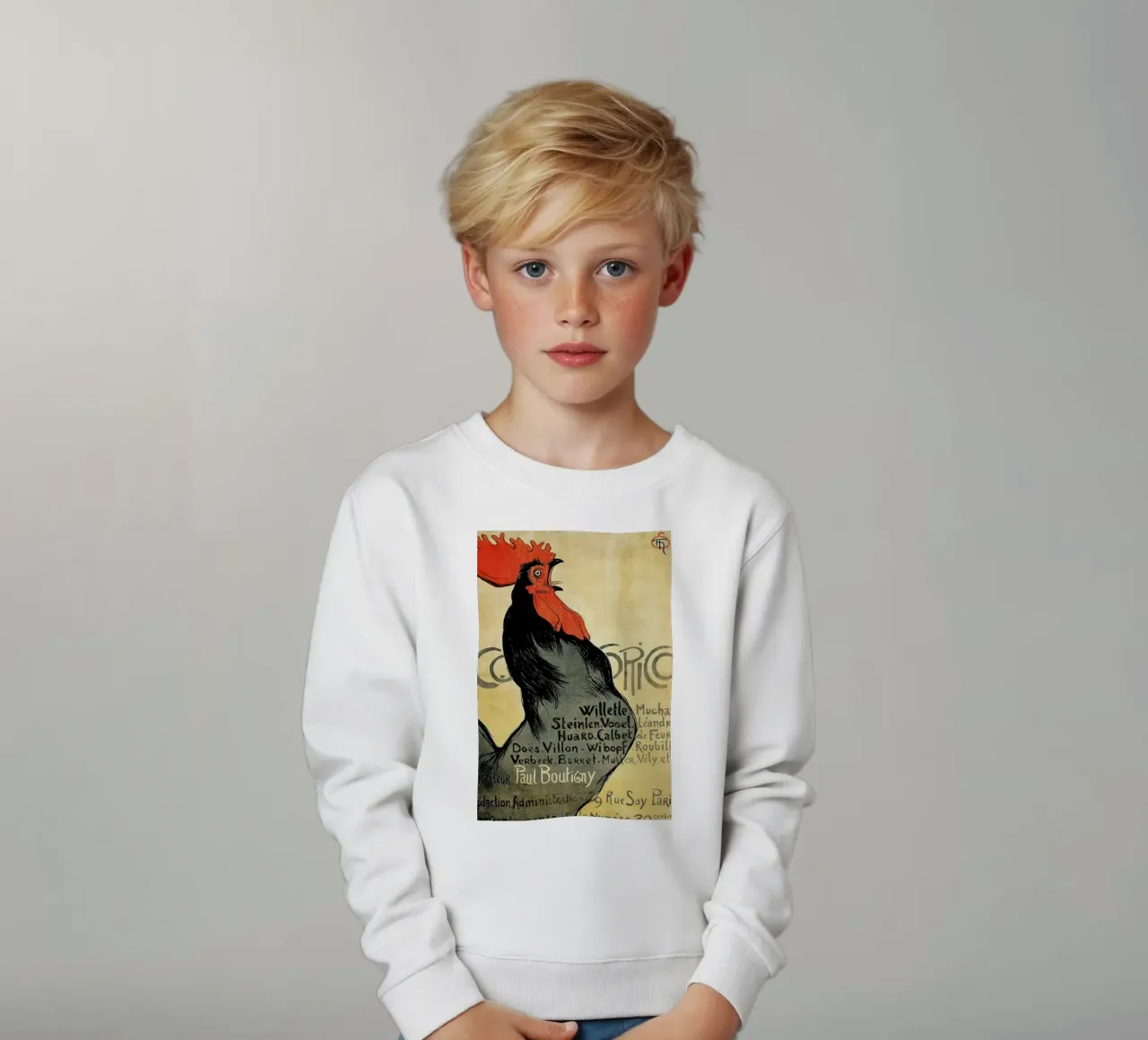 Théophile-Alexandre Steinlen - Cocorico felpa bambino da ARTOTHEK