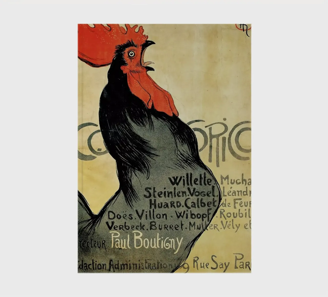 Théophile-Alexandre Steinlen - Cocorico diario da ARTOTHEK