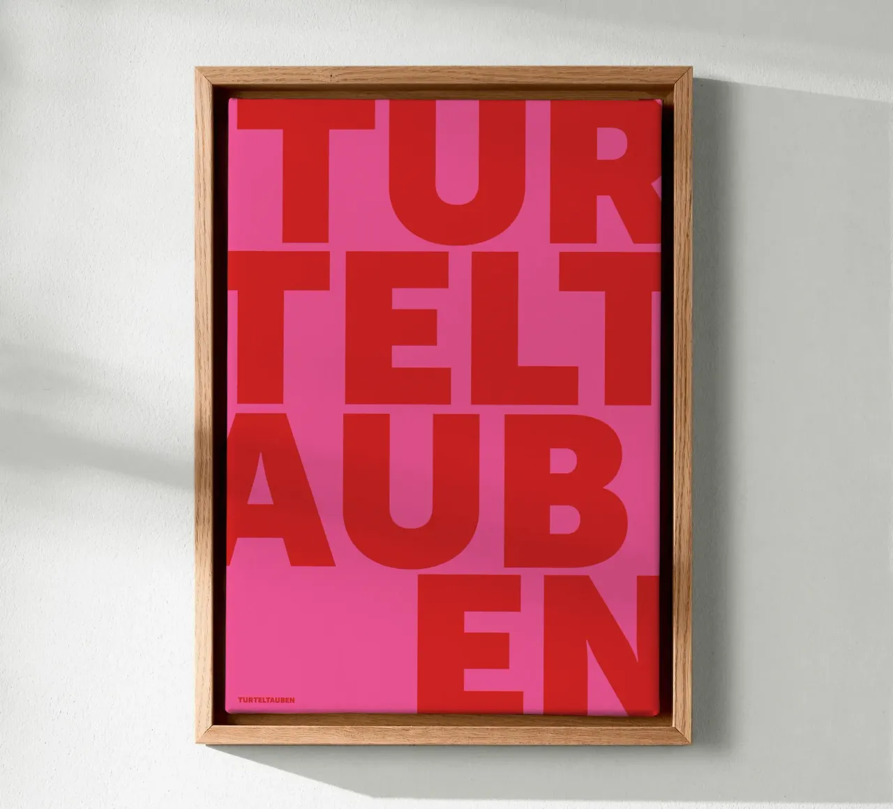 Rosa Turteltauben canvas by studio salü
