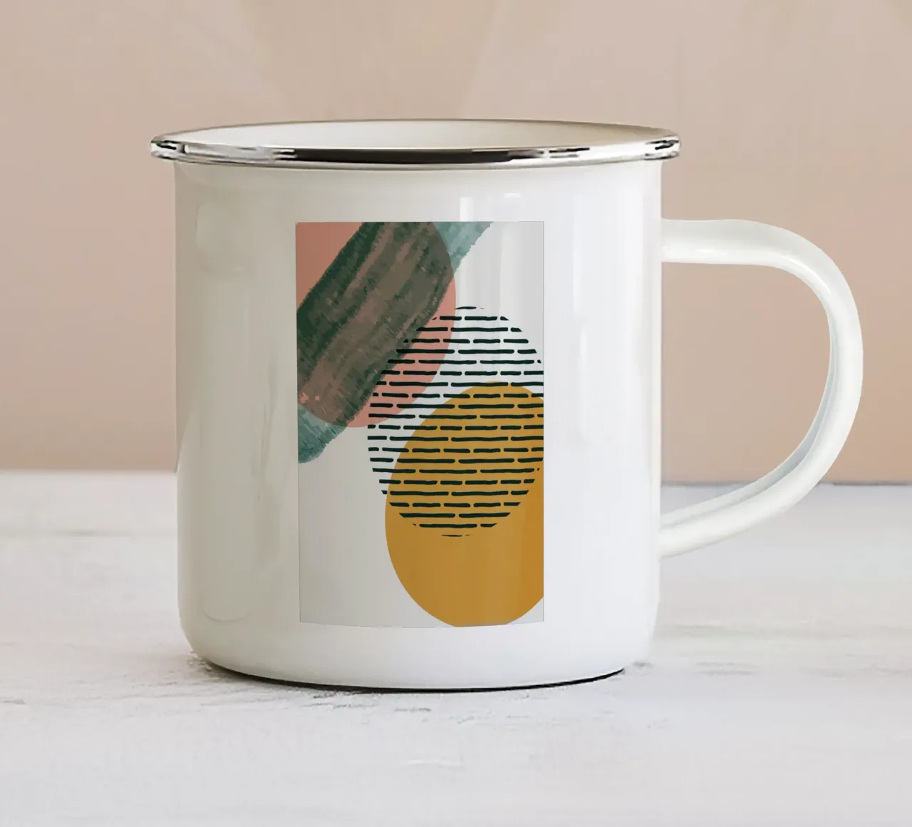 arte minimalista II tazza in smalto da ARTVI-SHOP