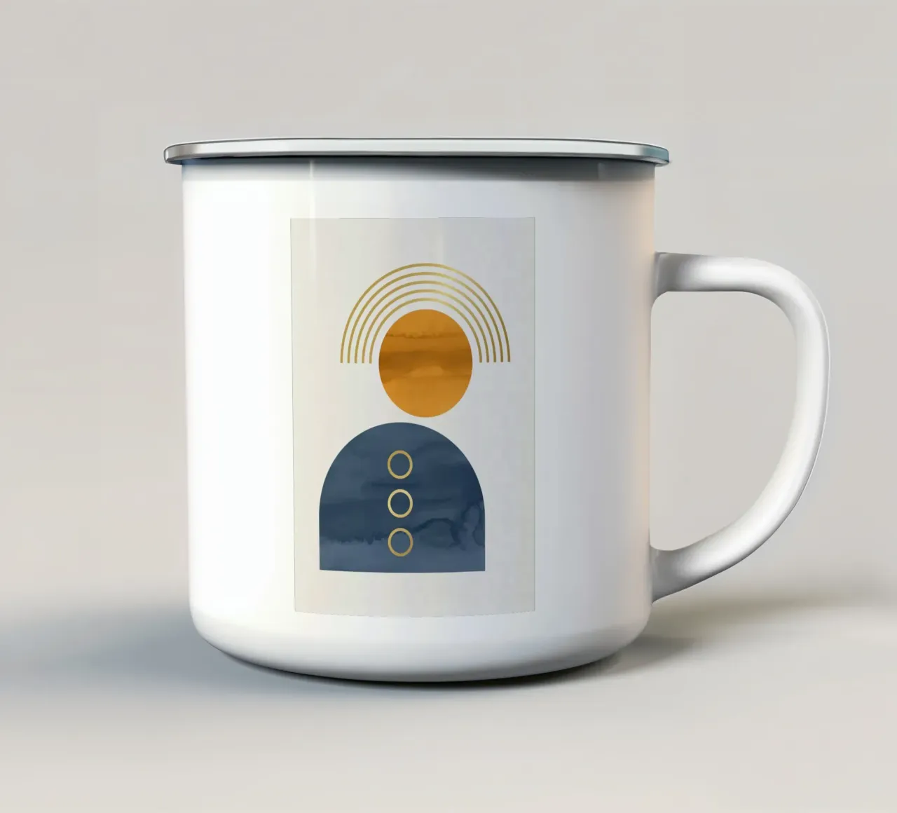arte minimalista VI tazza in smalto da 🎁 ARTVI-SHOP