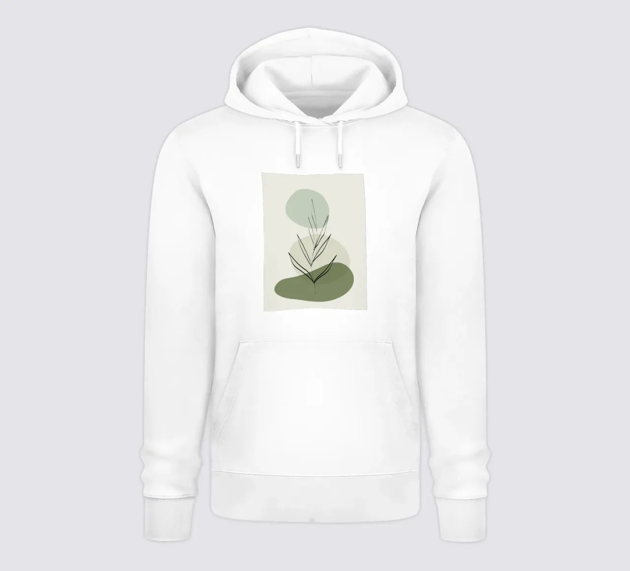 fiore minimalista felpa con cappuccio da 🎁 ARTVI-SHOP