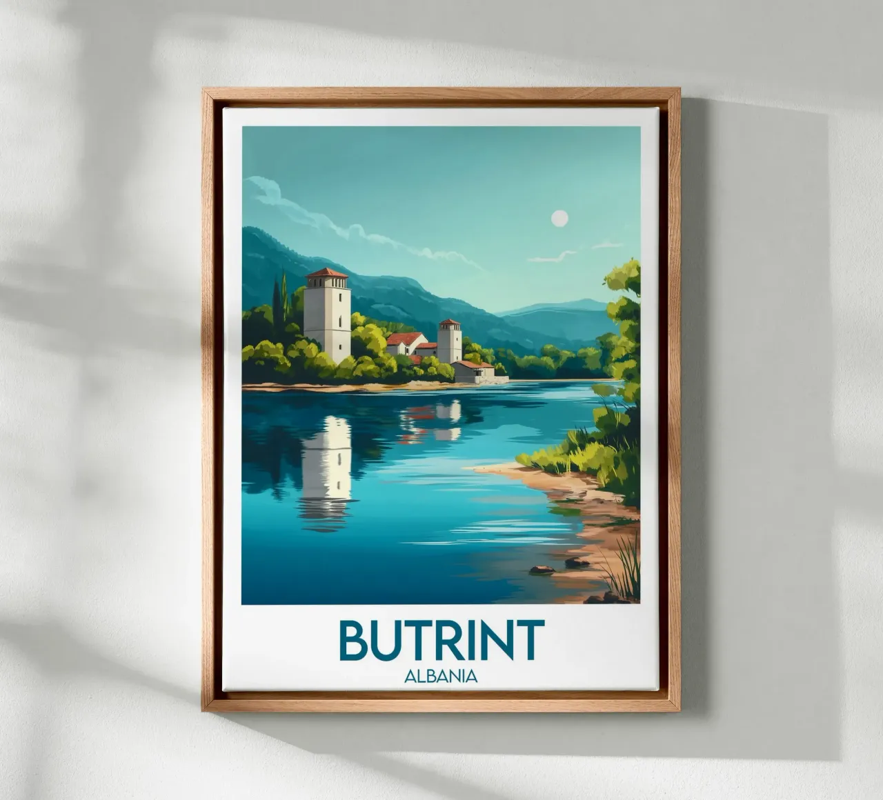 Affiche Butrint tela con Cornice a cassetta da Frame the World