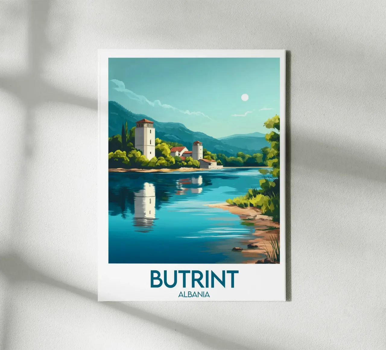 Affiche Butrint tela con Cornice a cassetta da Frame the World