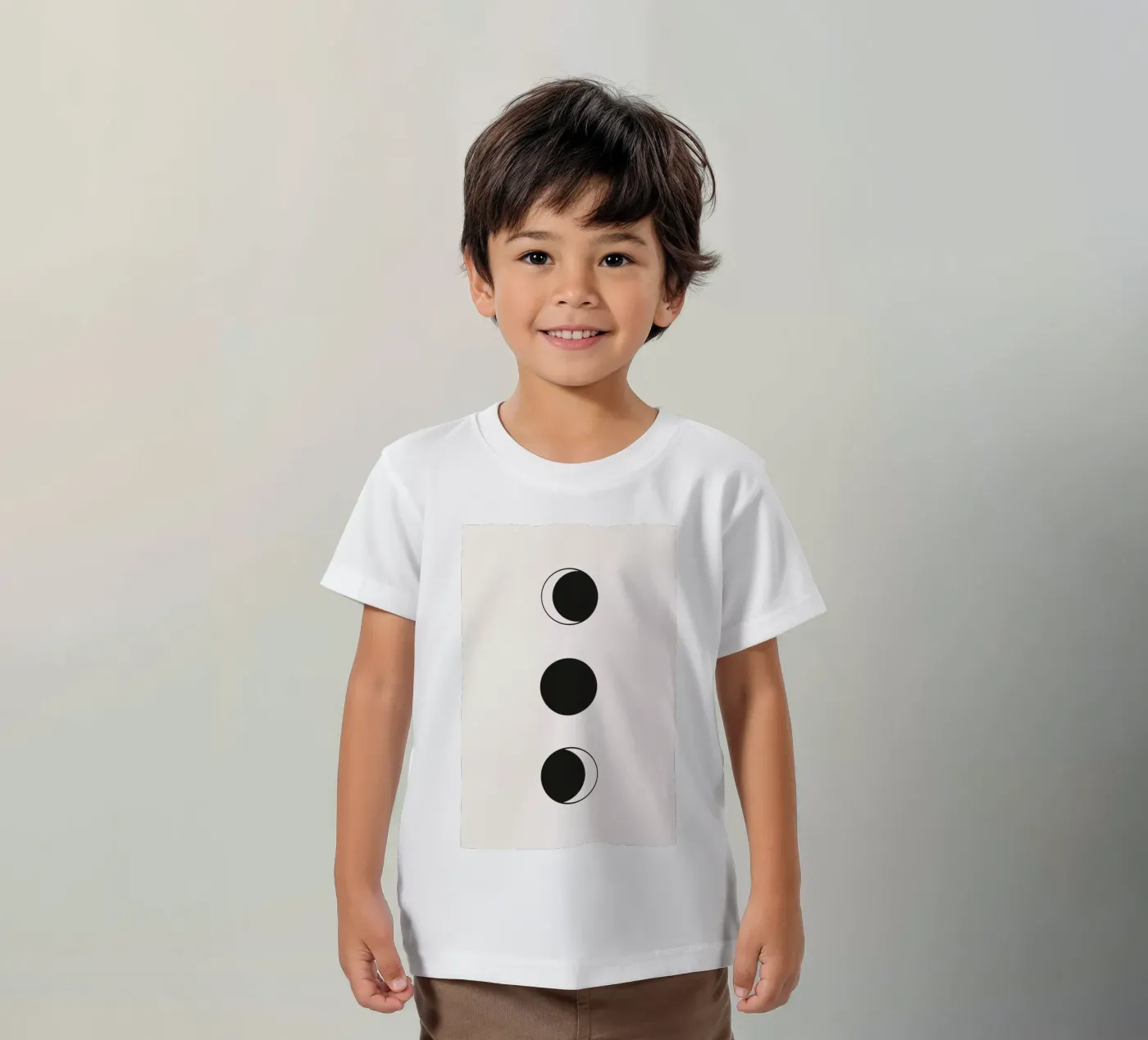Vertical Moons t-shirt bambini da daylight design studio