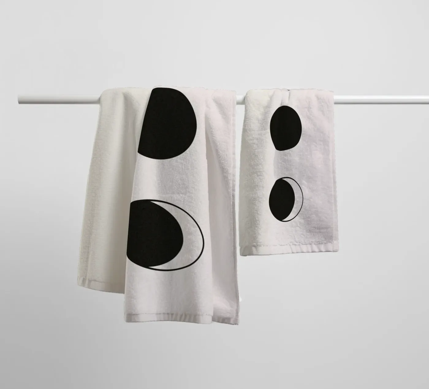 Vertical Moons towel by daylight design studio