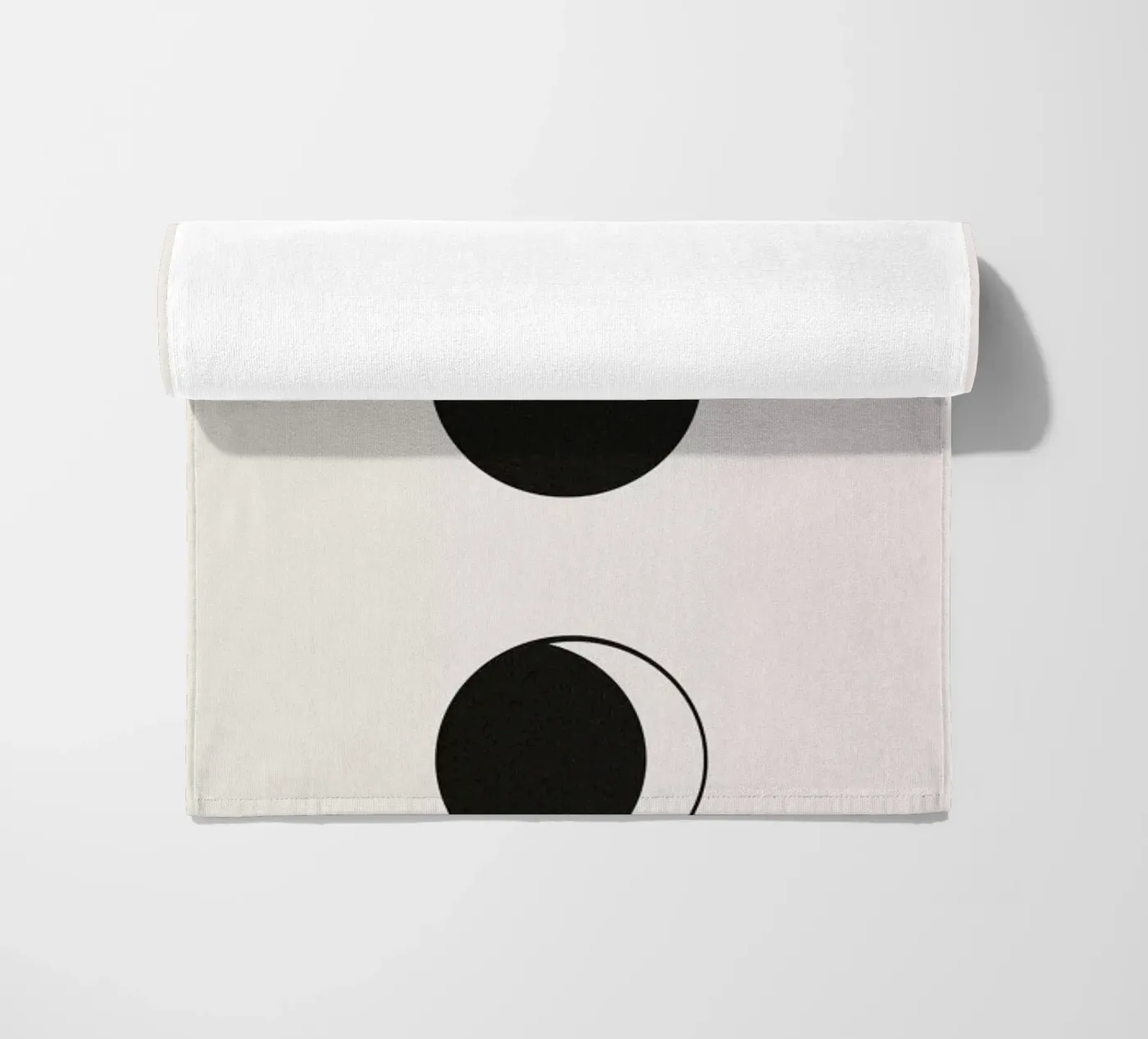 Vertical Moons beach towel by daylight design studio